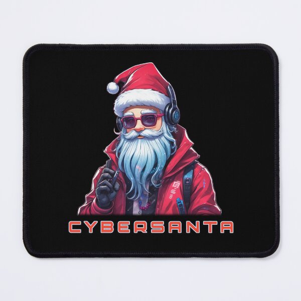 Item preview, Cyberpunk Christmas, Santa, Vaporwave designed and sold by Burn-Ego.