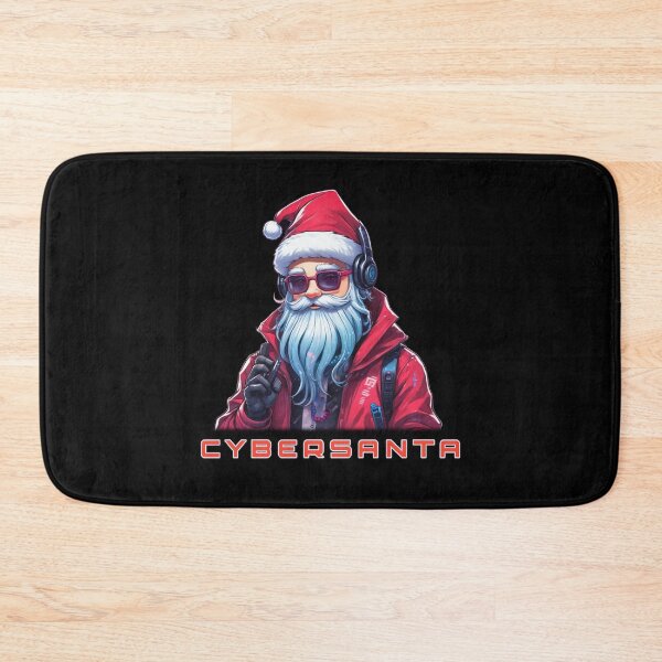 Item preview, Cyberpunk Christmas, Santa, Vaporwave designed and sold by Burn-Ego.