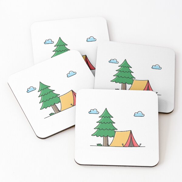 Artikelvorschau, Campingzelt unter Pinien und Wolken entworfen und verkauft von rasagamastore.