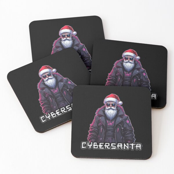Item preview, Cyberpunk Christmas, CyberSanta, Vaporwave designed and sold by Burn-Ego.