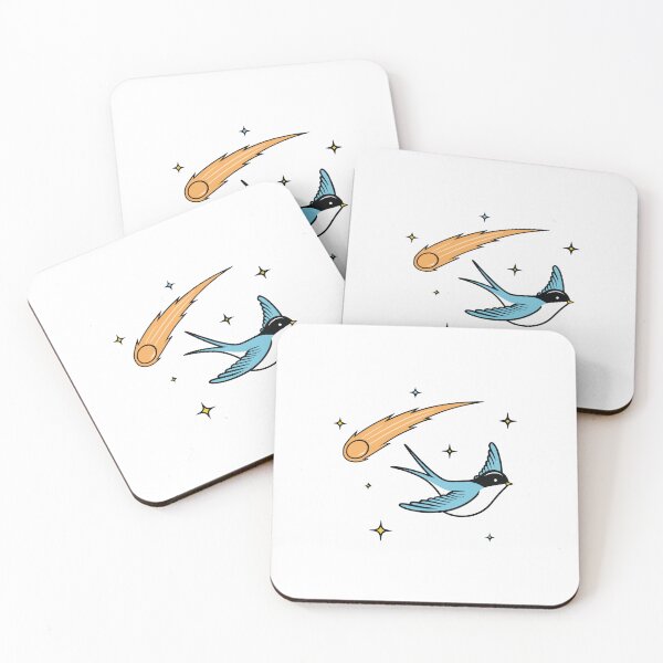 Item preview, Swallow flying with a shooting star designed and sold by rasagamastore.