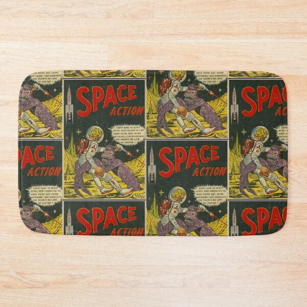 Item preview, Space Action Alien Vintage Sci-Fi Comic Book Art designed and sold by wistful-designs.