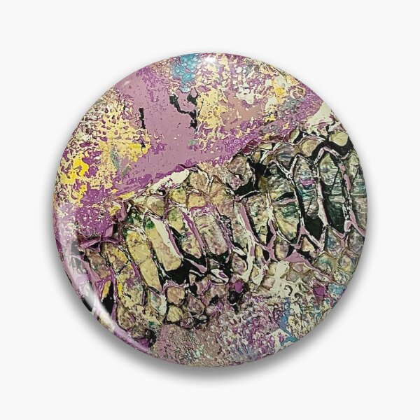 Artikelvorschau, Gemälde einer Schlangenhaut in Lila und Gold entworfen und verkauft von ColorsandEye.