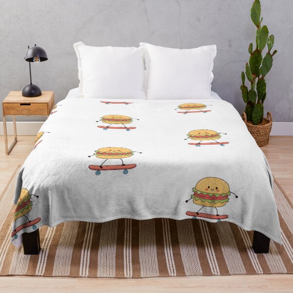 Item preview, A burger mascot playing skateboard designed and sold by rasagamastore.