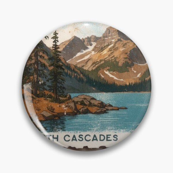 Item preview, North Cascades National Park Postcard Vintage Retro Travel designed and sold by TravelPostcardGems.