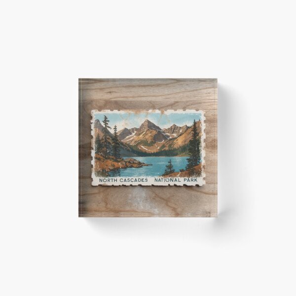 Item preview, North Cascades National Park Postcard Vintage Retro Travel designed and sold by TravelPostcardGems.