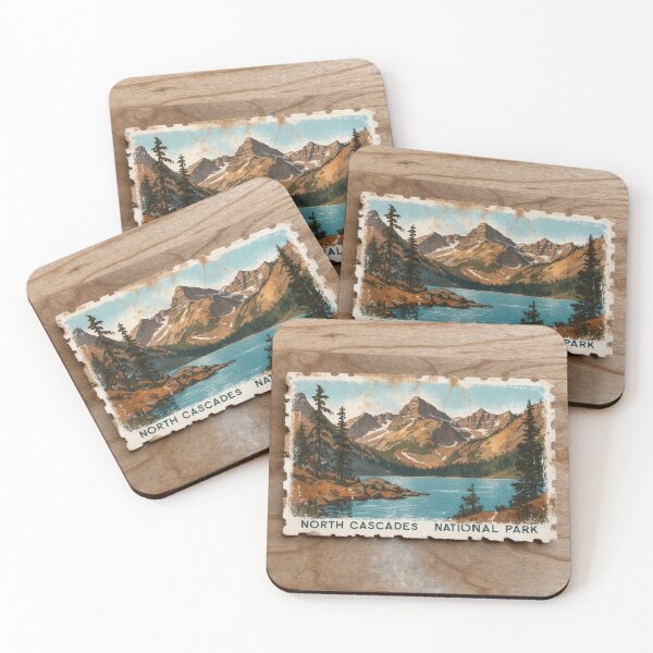 Item preview, North Cascades National Park Postcard Vintage Retro Travel designed and sold by TravelPostcardGems.