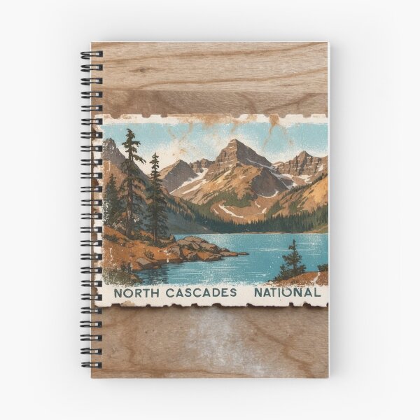 Item preview, North Cascades National Park Postcard Vintage Retro Travel designed and sold by TravelPostcardGems.