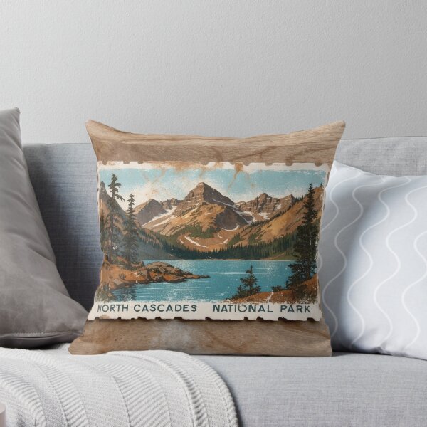 Item preview, North Cascades National Park Postcard Vintage Retro Travel designed and sold by TravelPostcardGems.