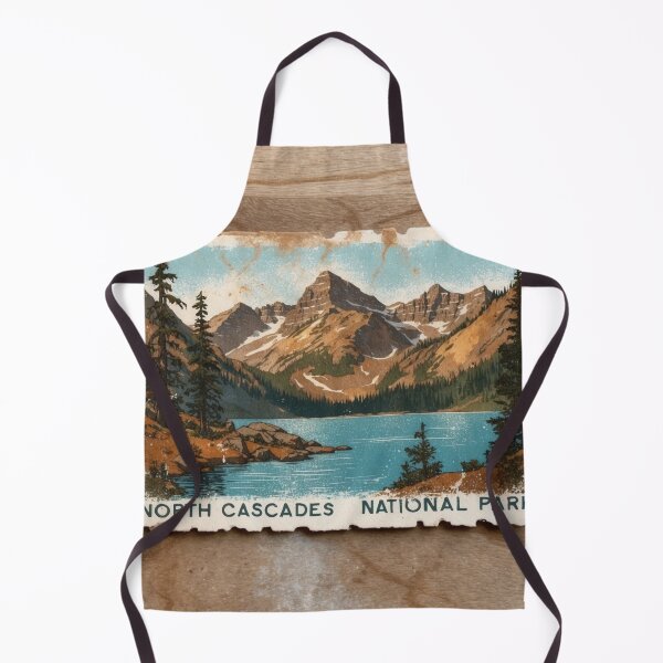 Item preview, North Cascades National Park Postcard Vintage Retro Travel designed and sold by TravelPostcardGems.