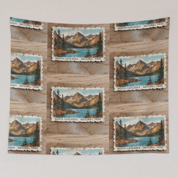 Item preview, North Cascades National Park Postcard Vintage Retro Travel designed and sold by TravelPostcardGems.