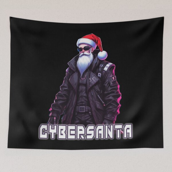 Item preview, Cyberpunk Santa, Urban Warrior, Cyber Art designed and sold by Burn-Ego.