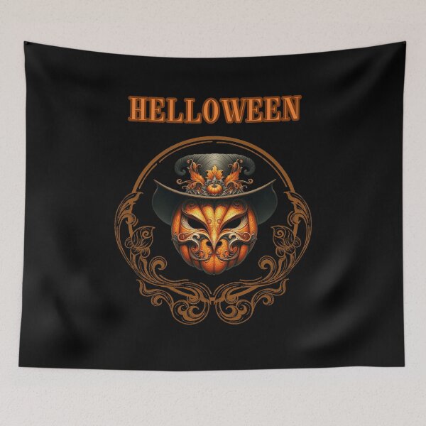 Item preview, Elegant Pumpkin Mask - Halloween Chic designed and sold by GorinART.