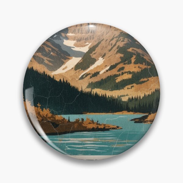Artikelvorschau, North Cascades Nationalpark Postkarte Vintage Retro Reise entworfen und verkauft von TravelPostcardGems.