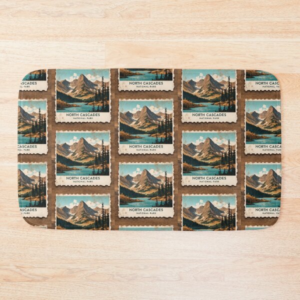 Item preview, North Cascades National Park Postcard Vintage Retro Travel designed and sold by TravelPostcardGems.