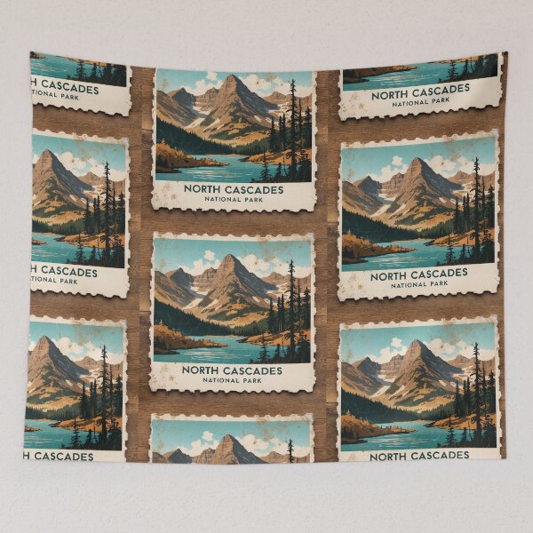 Item preview, North Cascades National Park Postcard Vintage Retro Travel designed and sold by TravelPostcardGems.