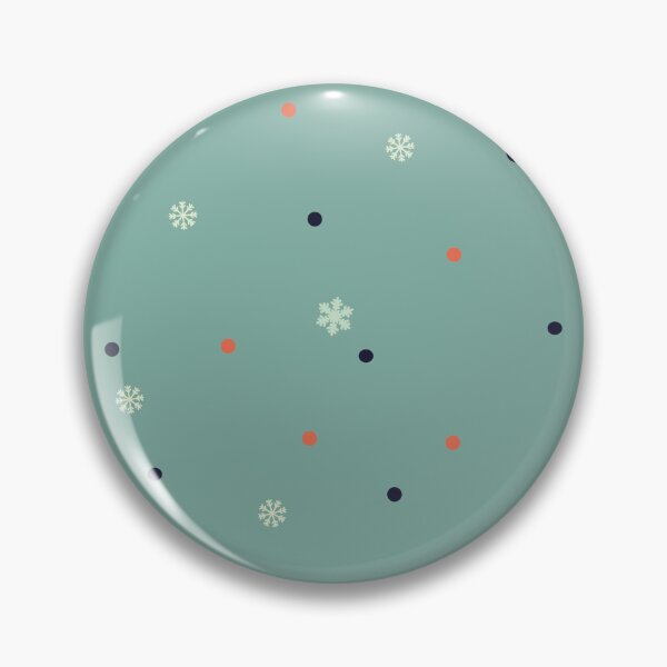 Item preview, Black and red dots, snowflake on blue green. Winter simple Patter designed and sold by by Mònica Roca.