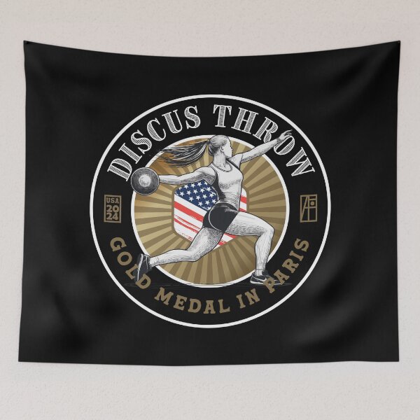 Item preview, 2024 - USA - ATHLETICS - DISCUS THROW - GOLD MEDAL - PARIS - 1 designed and sold by ArtProjectShop.