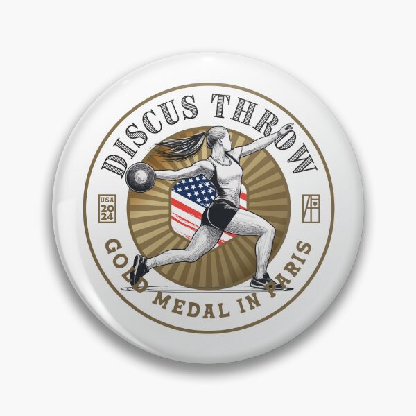 Item preview, 2024 - USA - ATHLETICS - DISCUS THROW - GOLD MEDAL - PARIS - 2 designed and sold by ArtProjectShop.