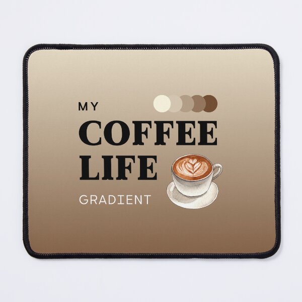 Item preview, My Coffee Life Gradient Throw Pillow Phone Case designed and sold by PickInsight.