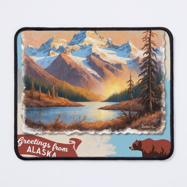 Item preview, Denali National Park Postcard Vintage Retro Travel designed and sold by TravelPostcardGems.