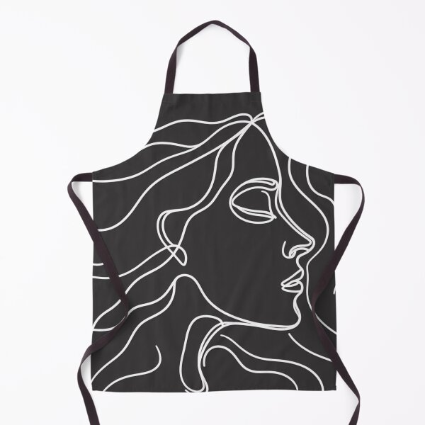Item preview, Continuous Line Art Fabric Pattern: Fluid Profile Portrait designed and sold by Rui Fernandes.