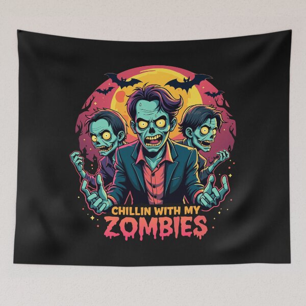 Item preview, Chillin With My Zombies Halloween Design designed and sold by SerhiiArt.