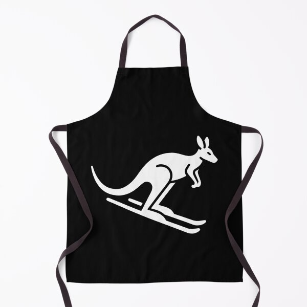 Item preview, White And Black Kangaroo Skiing Graphic designed and sold by PMCreative.