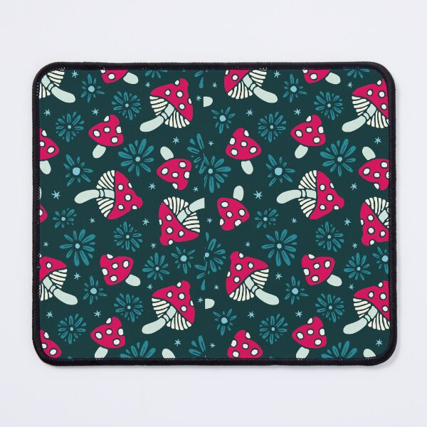 Item preview, Cute Halloween Mushrooms | Preppy Red & Teal with a Kawaii Spooky Twist designed and sold by colorofmagic.