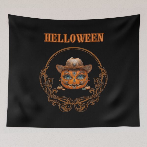 Item preview, Elegant Pumpkin Mask - Halloween Chic designed and sold by GorinART.