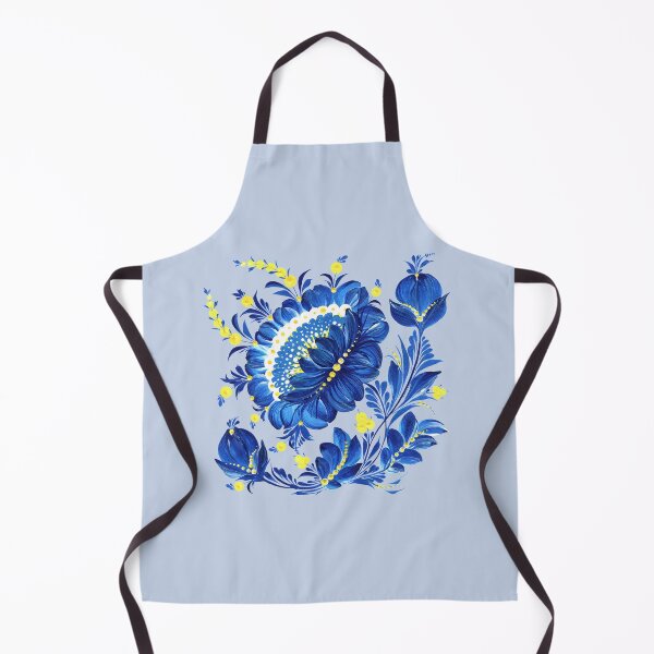 Item preview, Ukrainian art, Petrykivka art, Ukrainian Blue flower  designed and sold by Sunflower-7.