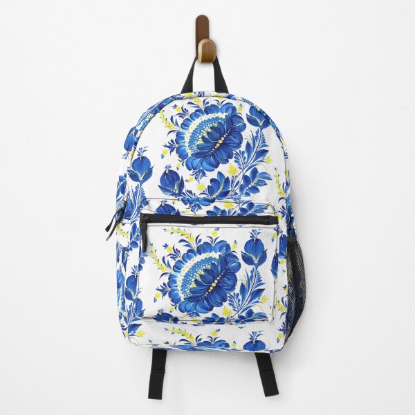 Item preview, Ukrainian art, Petrykivka art, Ukrainian Blue flower designed and sold by Sunflower-7.