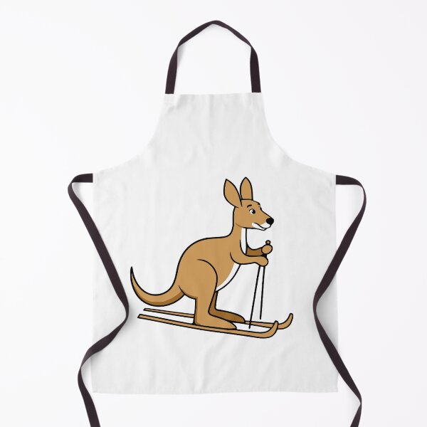 Item preview, Skiing Kangaroo! Kangaroo Skiing Cartoon designed and sold by PMCreative.