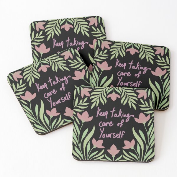 Item preview, Floral Self-Care Reminder designed and sold by fatma4art.