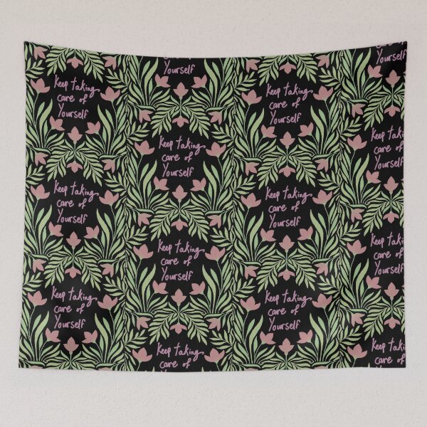 Item preview, Floral Self-Care Reminder designed and sold by fatma4art.