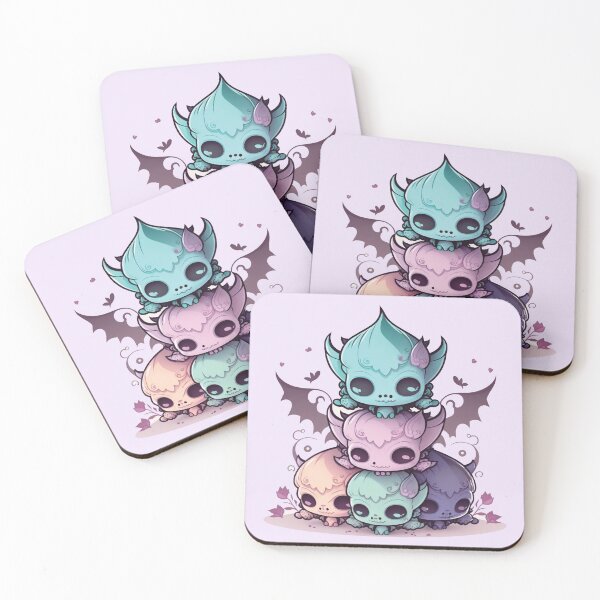Item preview, Adorable Kawaii Inspired Multicolor Pile of Bats designed and sold by JstPeachy.