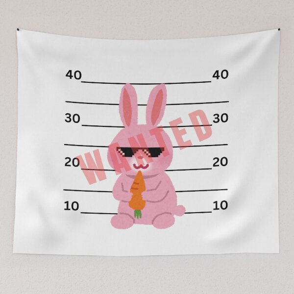Item preview, Wanted Rabbit T-shirt designed and sold by BeginNShop.