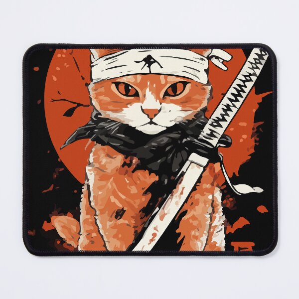 Item preview, Samurai Cat with Katana designed and sold by -DEEWOLF-.