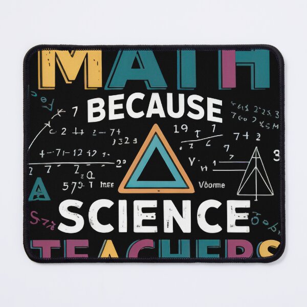 Item preview, I Teach Math Because Science Teachers Need Heroes Too designed and sold by zeg-shop.