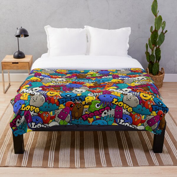 Item preview, Colorful Kawaii Doodle Art Pattern - Cute and Playful Design designed and sold by ArtLab-store.