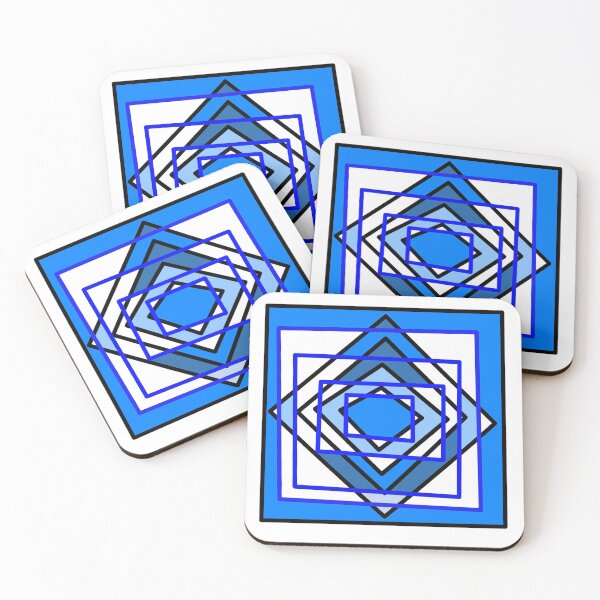 Item preview, geometric blue pattern designed and sold by iukkk.