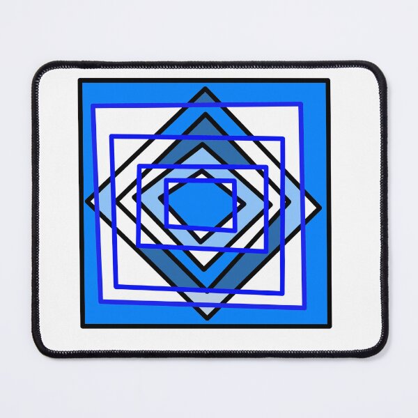 Item preview, geometric blue pattern designed and sold by iukkk.