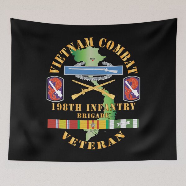 Item preview, Vietnam Combat Infantry Veteran w 198th Inf Bde SSI X 300 designed and sold by Military Insignia Products.