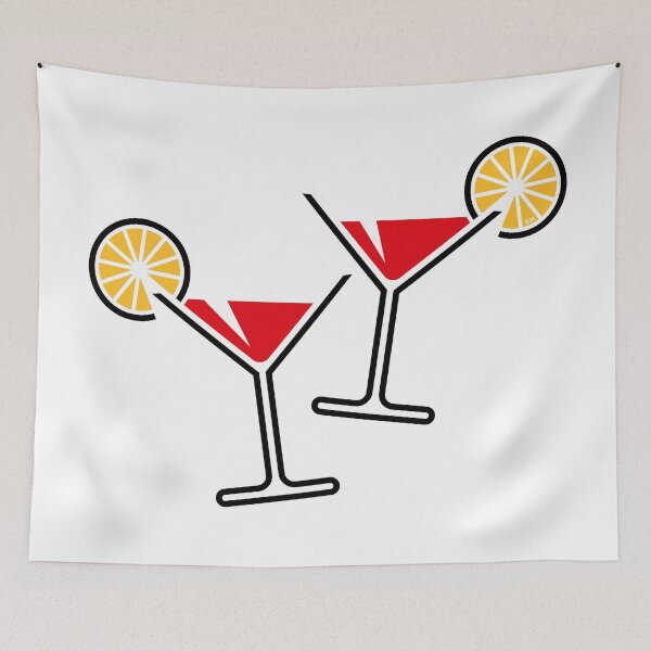 Item preview, 2 Cocktail Glasses / Martini / Cheers (Red / 3C) designed and sold by Roderix.