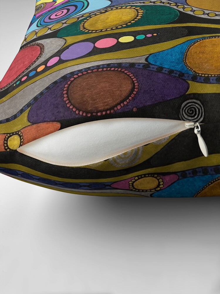 Thumbnail 2 of 4, Pillow, NO.5|The perspective of ants|Art of Ant|colorful| designed and sold by ic45asta.