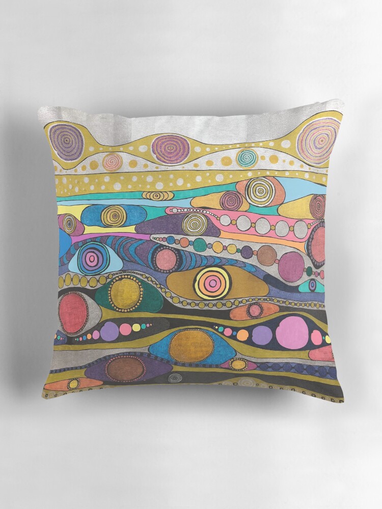 Thumbnail 3 of 4, Pillow, NO.5|The perspective of ants|Art of Ant|colorful| designed and sold by ic45asta.