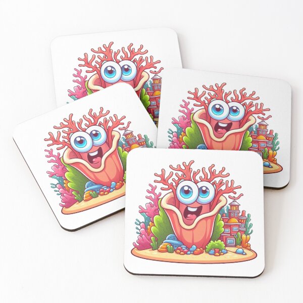 Item preview, Red Smiling Coral designed and sold by Pasja W Każdym Szkicu!.
