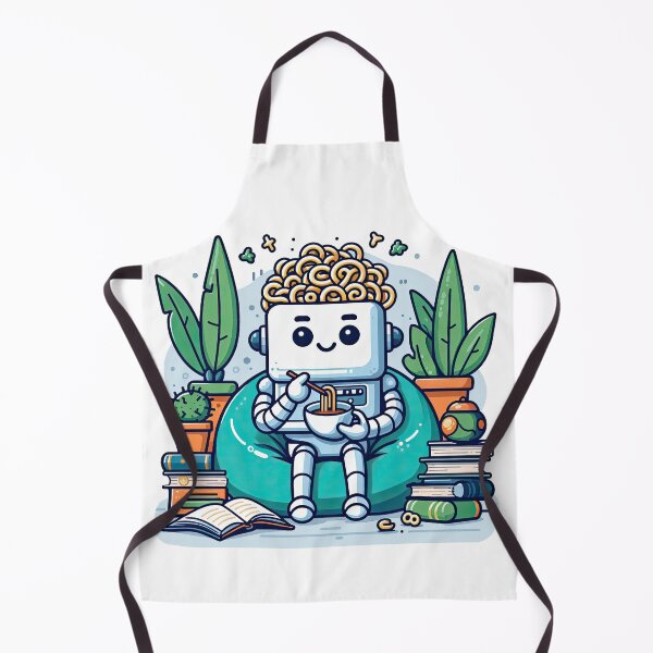 Item preview, A Robot eats noodles designed and sold by ChouWorkDesign.