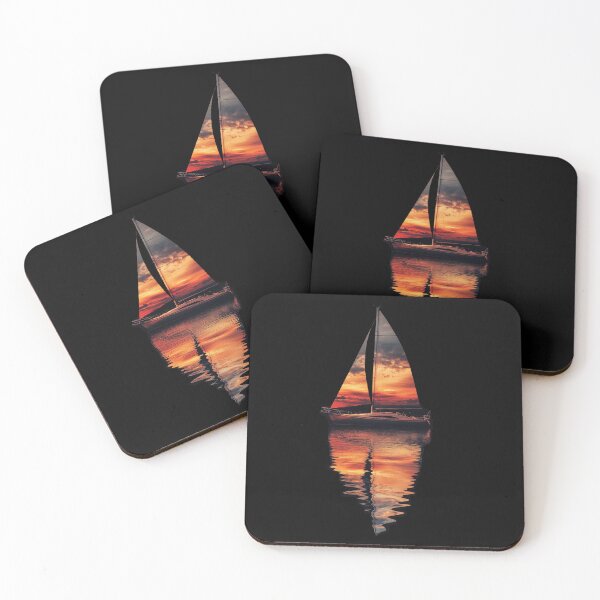 Item preview, SAILING SUNSET AKMU Sailboat Sea double exposure designed and sold by NICHARTPRODUCTS.