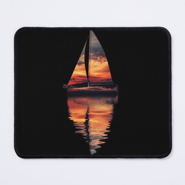 Item preview, SAILING SUNSET AKMU Sailboat Sea double exposure designed and sold by NICHARTPRODUCTS.